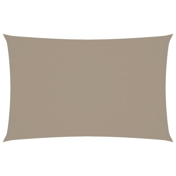 vidaXL Zonnescherm rechthoekig 2x5 m oxford stof taupe