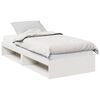 vidaXL Slaapbank met matras 80x200 cm massief grenenhout wit