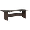 vidaXL 11-delige Bistroset met kussens poly rattan bruin