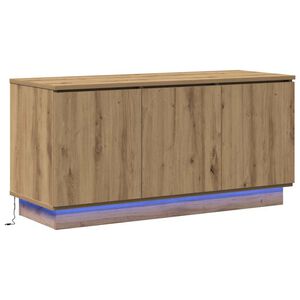 vidaXL TV-kast Artisan Eiken 100 x 38 x 49 cm Bewerkt hout