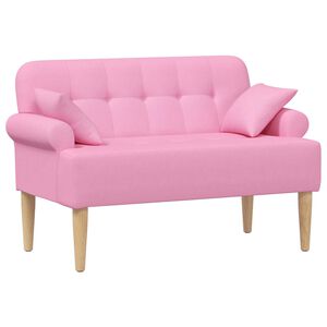 vidaXL Loungebank met knopencomfort Roze 120 x 65 x 79 cm Stof