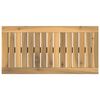 vidaXL Tafelblad 60,5 x 30 x 2 cm Rechthoekig Massief Acaciahout Wit
