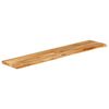 vidaXL Tafelblad met natuurlijke rand 180x30x2,5 cm massief mangohout