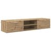 vidaXL Tv-meubel FLORIN 150 x 39 x 30 cm Artisanaal eiken Bewerkt hout