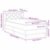vidaXL Boxspringbed met matras Zwart 90 x 200 cm Fluweel