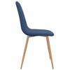 vidaXL Eetkamerstoelen 4 st stof blauw