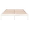vidaXL Bedframe massief grenenhout wit 200x200 cm