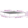 vidaXL Bedframe zonder matras massief grenenhout wasbruin 120x200 cm