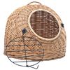vidaXL Kattendrager 60x45x45 cm natuurlijk wilgenhout