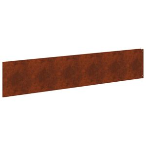 vidaXL Gazonrand 20 st 100 x 22 cm Staal Roestkleurig