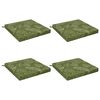 vidaXL Zitkussens SOEST 4 st 100% Polyester Bladontwerp 80 x 80 x 7 cm