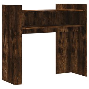 vidaXL Wandtafel 100x35x90 cm bewerkt hout gerookt eikenkleurig