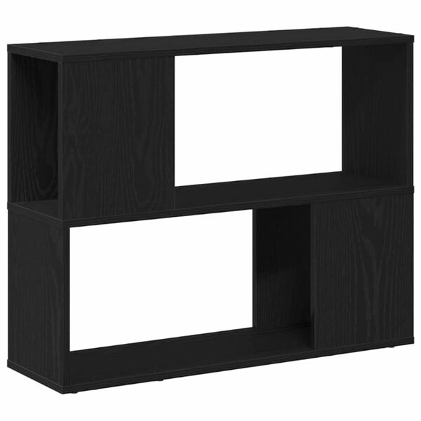 vidaXL Tv-meubelset Zwart Eiken 80 x 24 x 63 cm Bewerkt hout