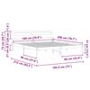 vidaXL Bedframe met hoofdeinde Wit 180 x 200 cm Massief grenenhout