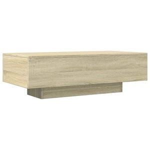 vidaXL Salontafel 100x49,5x31 cm bewerkt hout sonoma eikenkleurig