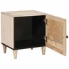 vidaXL Nachtkastje 2 pcs Beige 40 x 33 x 46 cm Massief acaciahout