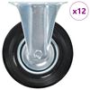 vidaXL 12 st Wielen vast 125 mm