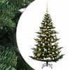 vidaXL Kunstkerstboom met kerstbal 120 cm 150 LED's Warmwit PE & PVC