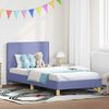 vidaXL Bedframe voor kinderen met hoofdbord Jeans Blauw 80 x 200 cm