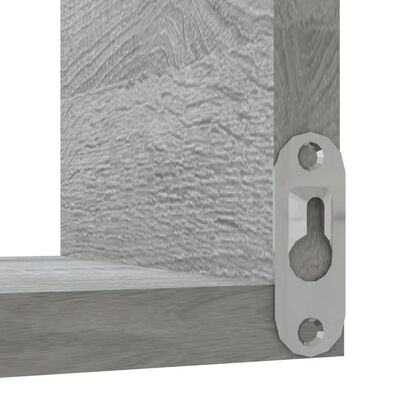 vidaXL Hoekwandschappen 2 st 40x40x50 cm bewerkt hout grijs sonoma