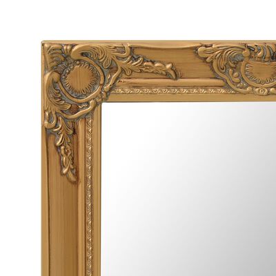 vidaXL Wandspiegel barok stijl 50x80 cm goudkleurig