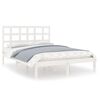 vidaXL Bedframe massief hout wit 120x200 cm
