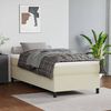 vidaXL Boxspring bed kunstleer cr&egrave;mekleurig 90x190 cm