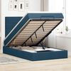 vidaXL Ottoman bed met matrassen 120x190cm fluweel donkerblauw
