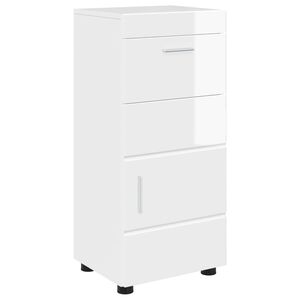 vidaXL Badkamerkastenset TULUM Hoogglans wit 37 x 31,5 x 82 cm