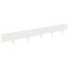 vidaXL Gazonrand 50 pcs 100 x 15 cm Staal Wit