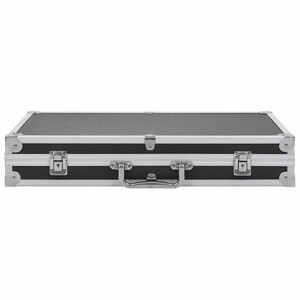 vidaXL Wapenkoffer aluminium ABS zwart