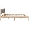 vidaXL Bedframe Lichtgrijs 200 x 200 cm Massief grenenhout