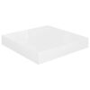 vidaXL Wandschappen zwevend 4 st 23x23,5x3,8 cm MDF hoogglans wit