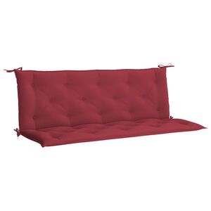 vidaXL Tuinbankkussen 150x(50+50)x7 cm oxford stof wijnrood