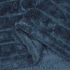 vidaXL Gooi Deken Marineblauw 240 x 220 cm Fleece