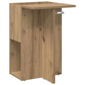 vidaXL Bijzettafel Artisan Eiken 35 x 40 x 55 cm Bewerkt hout