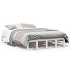 vidaXL Bedframe zonder matras massief grenenhout wit 120x200 cm