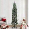vidaXL Kunstkerstboom Groen 240 cm PVC en Staal en Kunststof