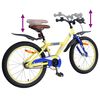 vidaXL Kinderfiets 18 Inch voor 5-7 jaar Geel