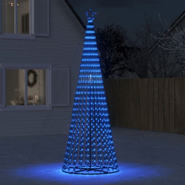 vidaXL LED-kerstboom 688 LEDs 300 cm blauw