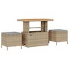 vidaXL Tuin Sofa Set met kussen met opslag 12 pcs Beige en Licht Grijs