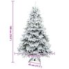 vidaXL Kunstkerstboom met 300 LED met standaard Wit 180 cm PE en PVC