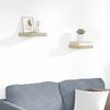 vidaXL Wandschappen zwevend 2 st 23x23,5x3,8 cm MDF eikenkleurig