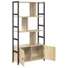 vidaXL Boekenkast Sonoma Eiken 80 x 30 x 155,5 cm Bewerkt hout