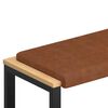 vidaXL Bankkussen Kunstleer Bruin Diepte 35 cm