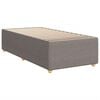 vidaXL Boxspring met matras stof taupe 80x200 cm