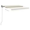 vidaXL Luifel vrijstaand automatisch 400x300 cm crèmekleurig