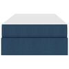 vidaXL Opbergbed met matras met matras Blauw 100 x 200 cm Polyester