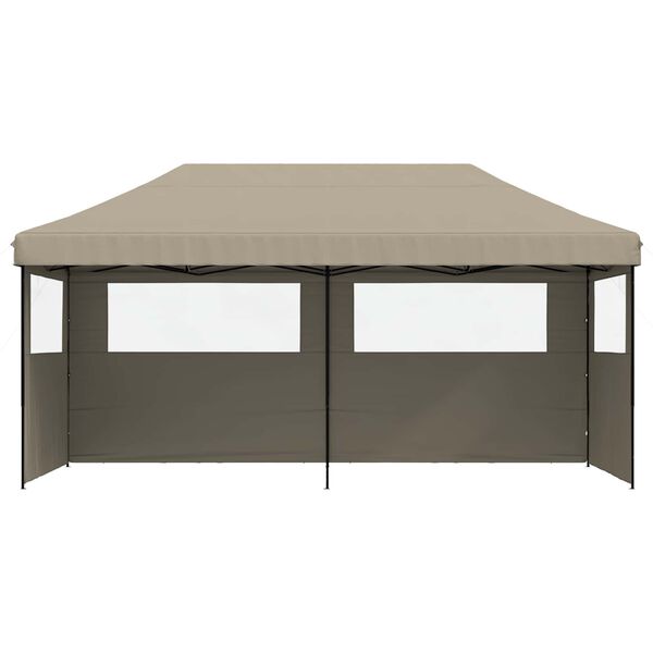 vidaXL Partytent Taupe 292 x 580 x 315 cm Oxford Stof