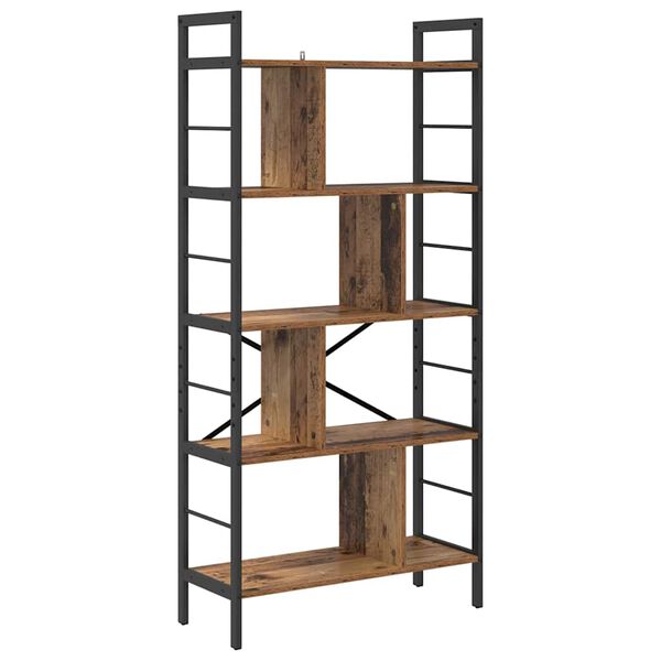 vidaXL Boekenkast Oud Hout 75 x 30 x 156 cm Bewerkt hout